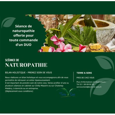 Coffret naturopathie, séance de naturopathie inclue dans ce coffret